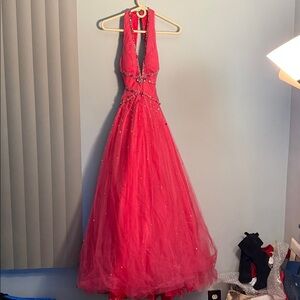 Ballroom princess prom dress hot pink!